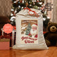 Santa Sack personalized name, Christmas stamp Bags with Name, Custom Christmas Santa Sack, North Pole Delivery Sack for gifts.