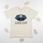 Twin baby Onesies®, Good and Bad cop twins , Twin police toddler tee. sibling funny outfit.