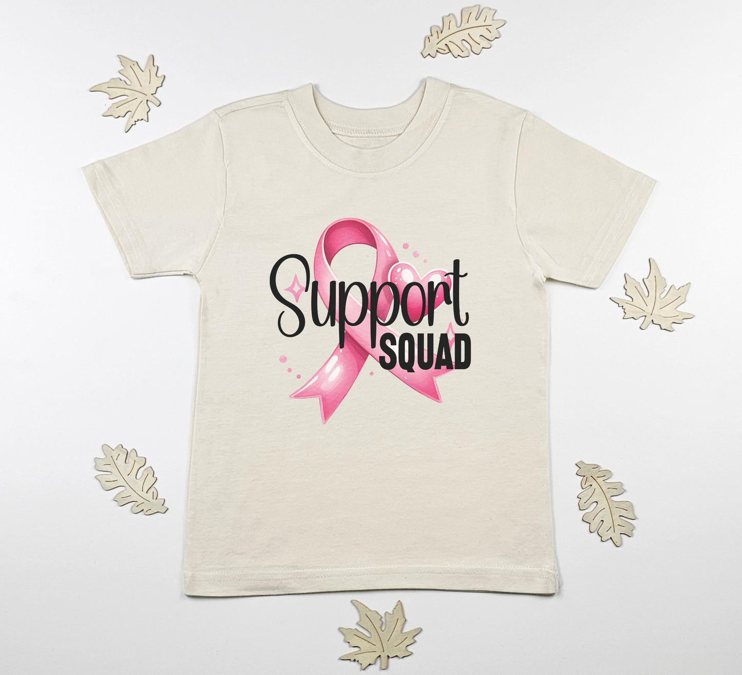 Support squad Baby Onesie® Breast cancer awareness Onesie®, October we wear pink newborn body suit. Breast cancer support squad toddler tee.