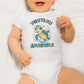 Sea turtle Baby Onesie® beach baby Onesie®, Little surfer newborn body suit. baby turtle newborn baby gift.