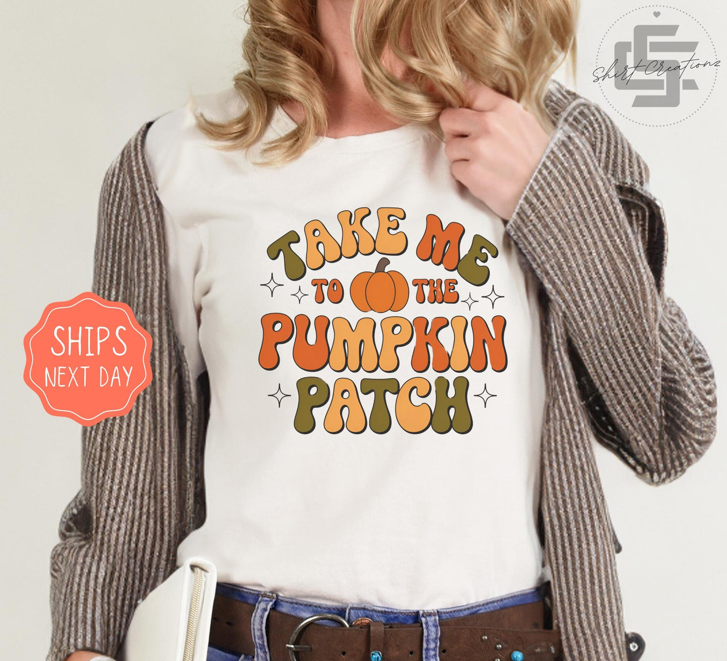 Take me to the pumpkin patch TShirt, Pumpkin patch kids shirt, Halloween natural toddler Tee. Family Pumpkin patch shirt