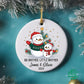 Christmas ornament for Big brother, Personalized name little & big brother Christmas ornament, Christmas 2024 ceramic ornament.