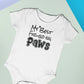 My best friend has paws Onesie®, best friend Onesie®, mans best friend, fur friend bodysuit.