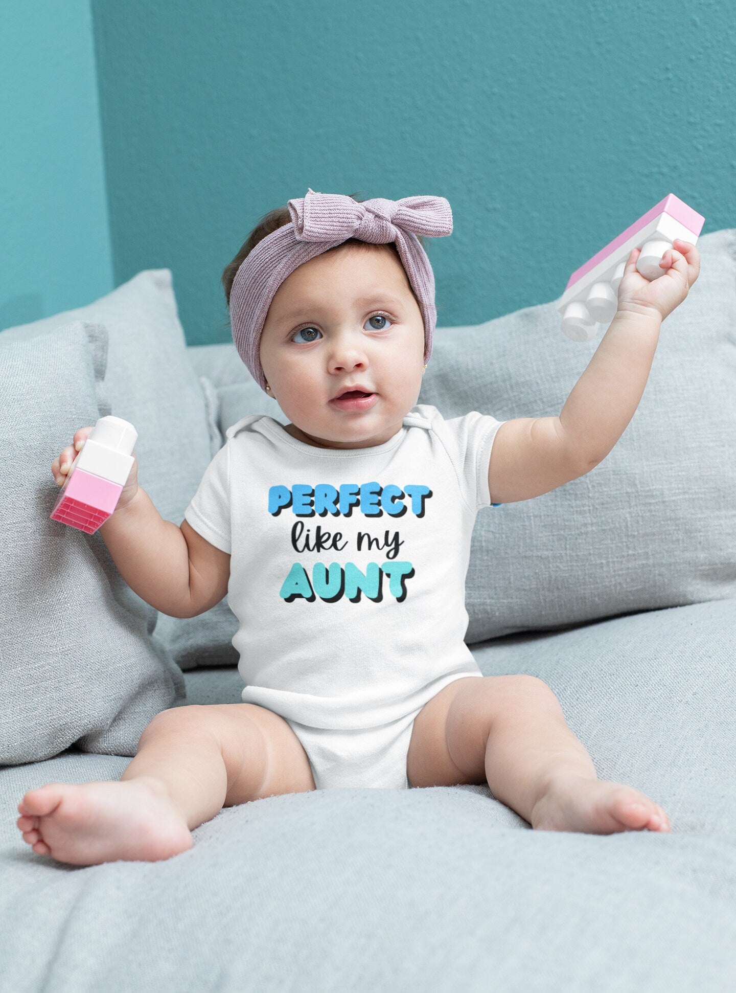 Infant Bodysuit Funny Baby Onesies Aunt Perfect Like My Aunt