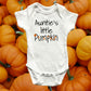 Auntie's little pumpkin Onesie®,  pumpkin baby Onesie®, funny baby body suit. cute baby gift.