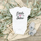 Little sister Onesie® baby sister Onesie®, sister newborn body suit. newborn baby gift.