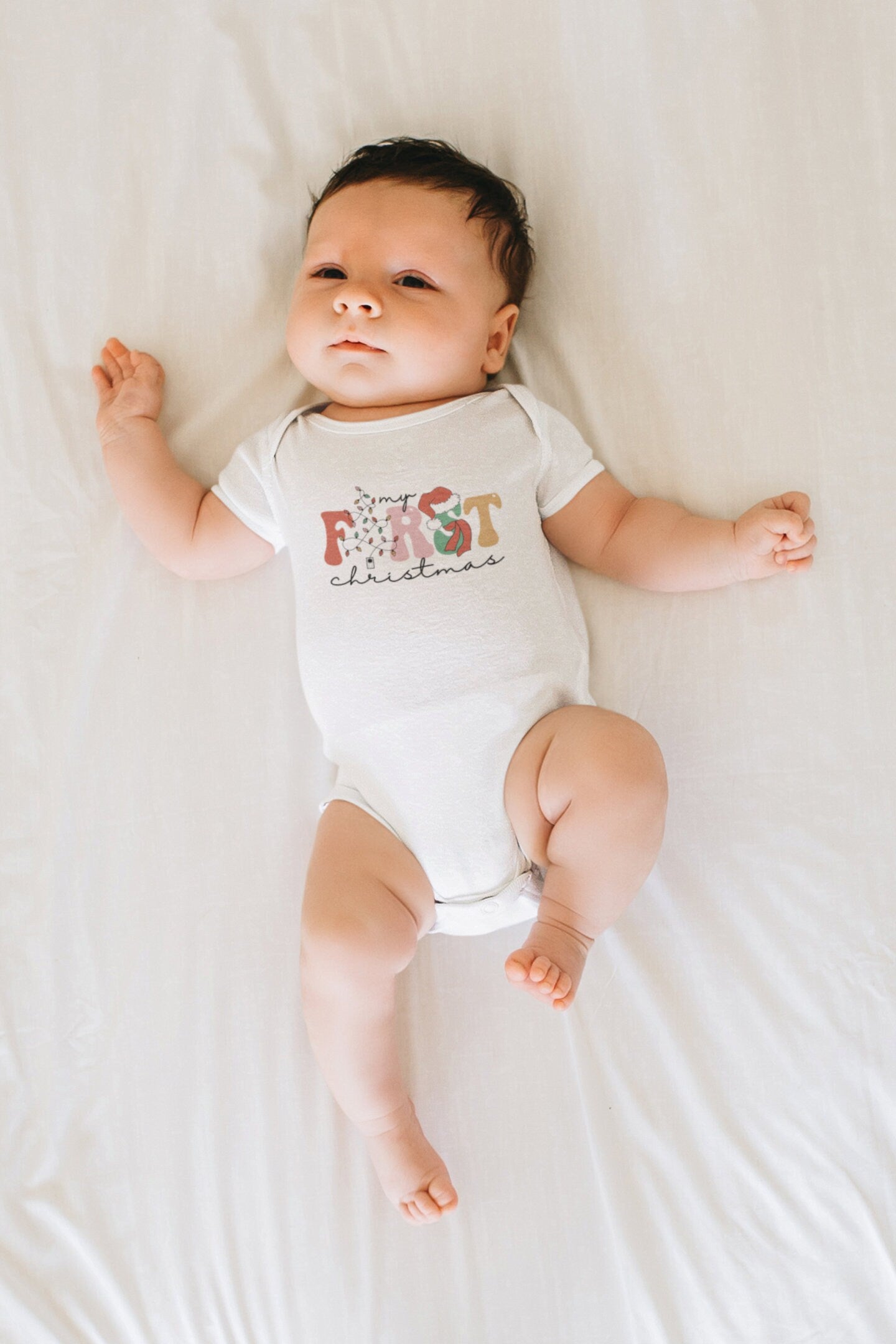 My first Christmas Onesie® Christmas baby Onesie®, Christmas tree body suit. newborn baby gift.