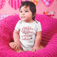 Thick Thighs & Cupid Vibes Valentines Onesie® - Vday baby Onesie®, Cute Valentine's day Onesie®, baby's first Valentine body suit
