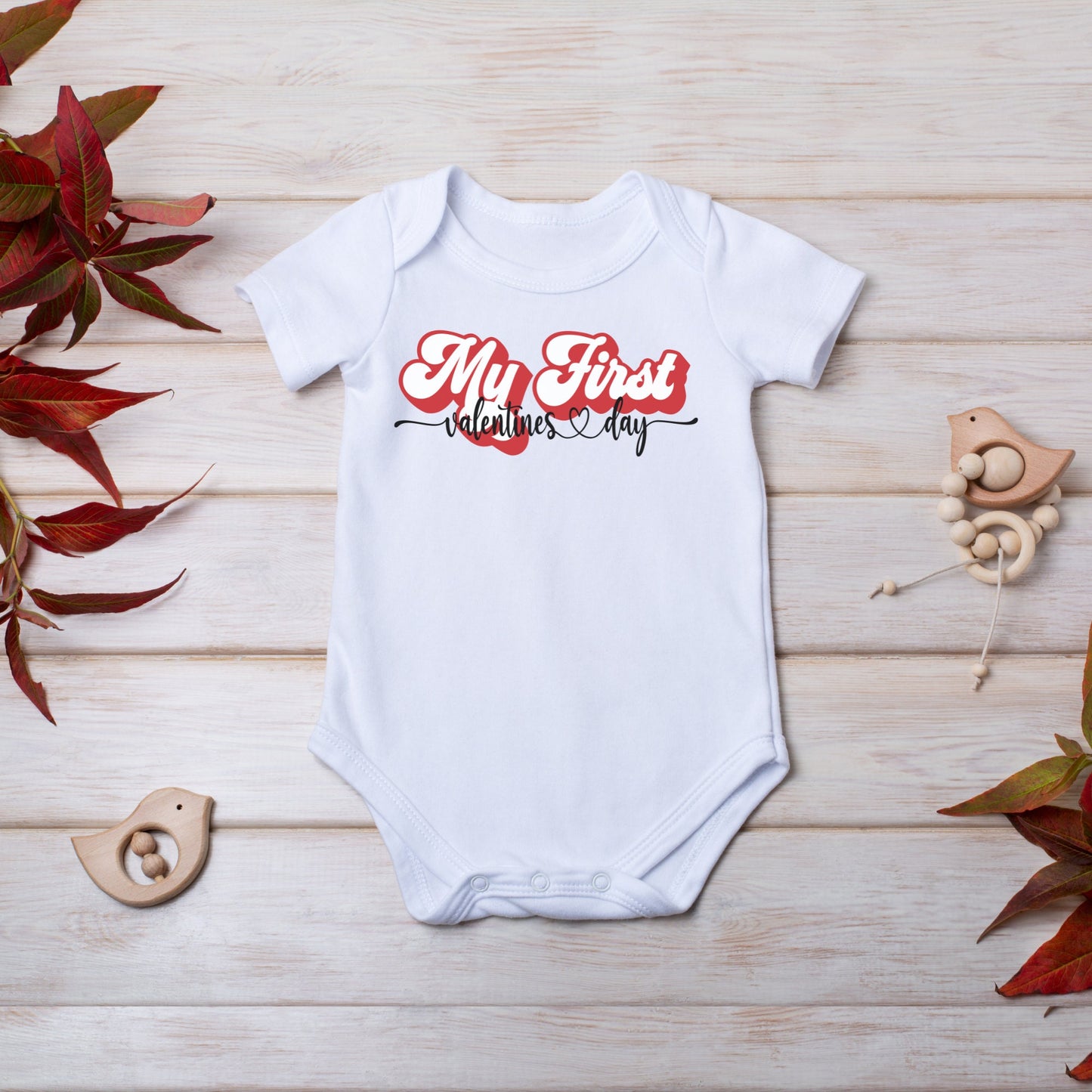 valentines day Onesie® - My first Valentines day baby Onesie®, Valentine' Onesie®, baby's first Valentine body suit