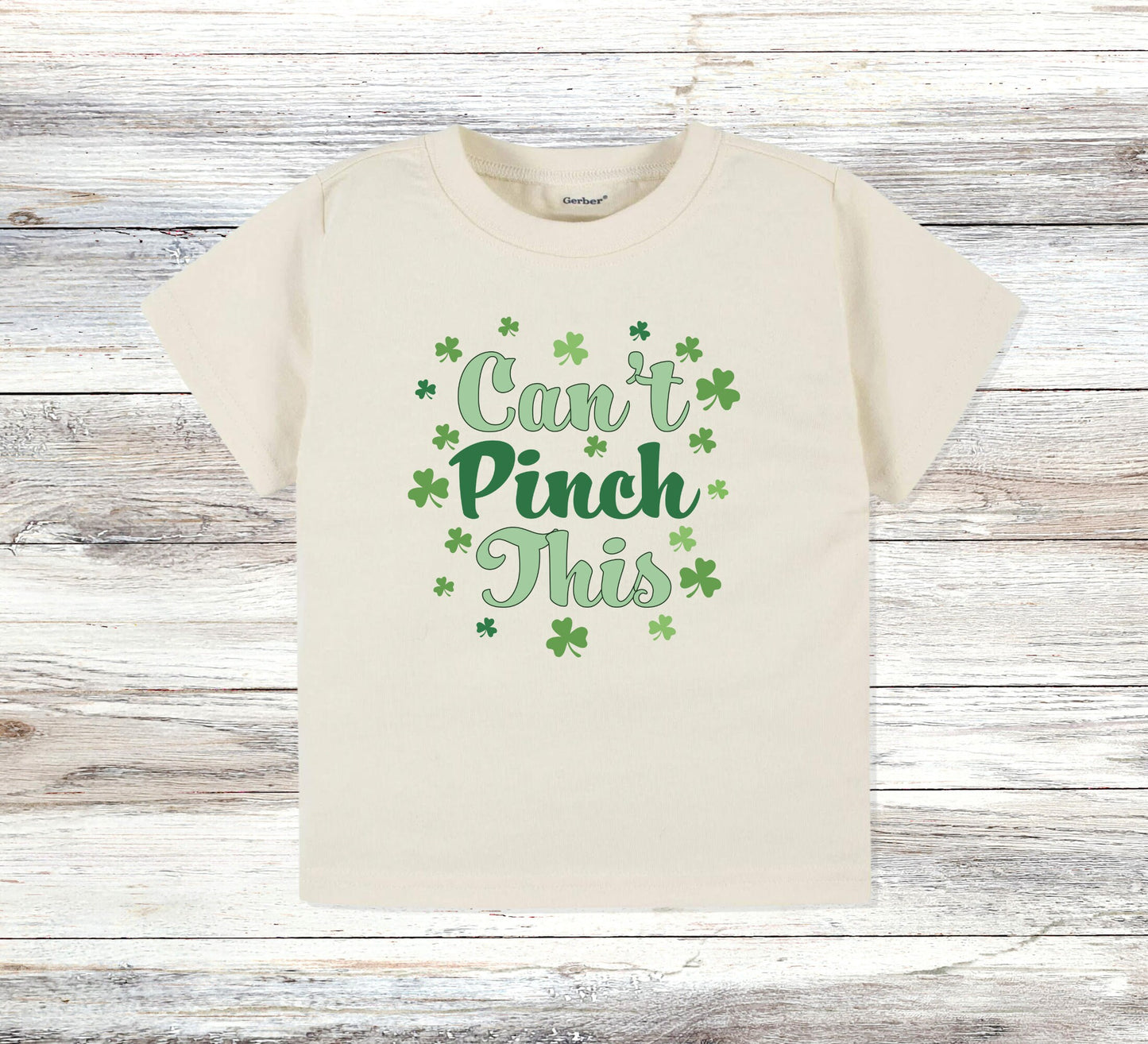 Can't pinch this Shirt, St. Patrick's day kids shirt, Natural toddler Tee