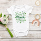 Can't pinch this Baby Onesie®, St. Patrick's baby Onesie®, Lucky baby body suit. cute baby gift.