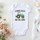 Farm help on the way Baby Onesie®, Farm baby Onesie®, farmer baby body suit. cute baby gift.