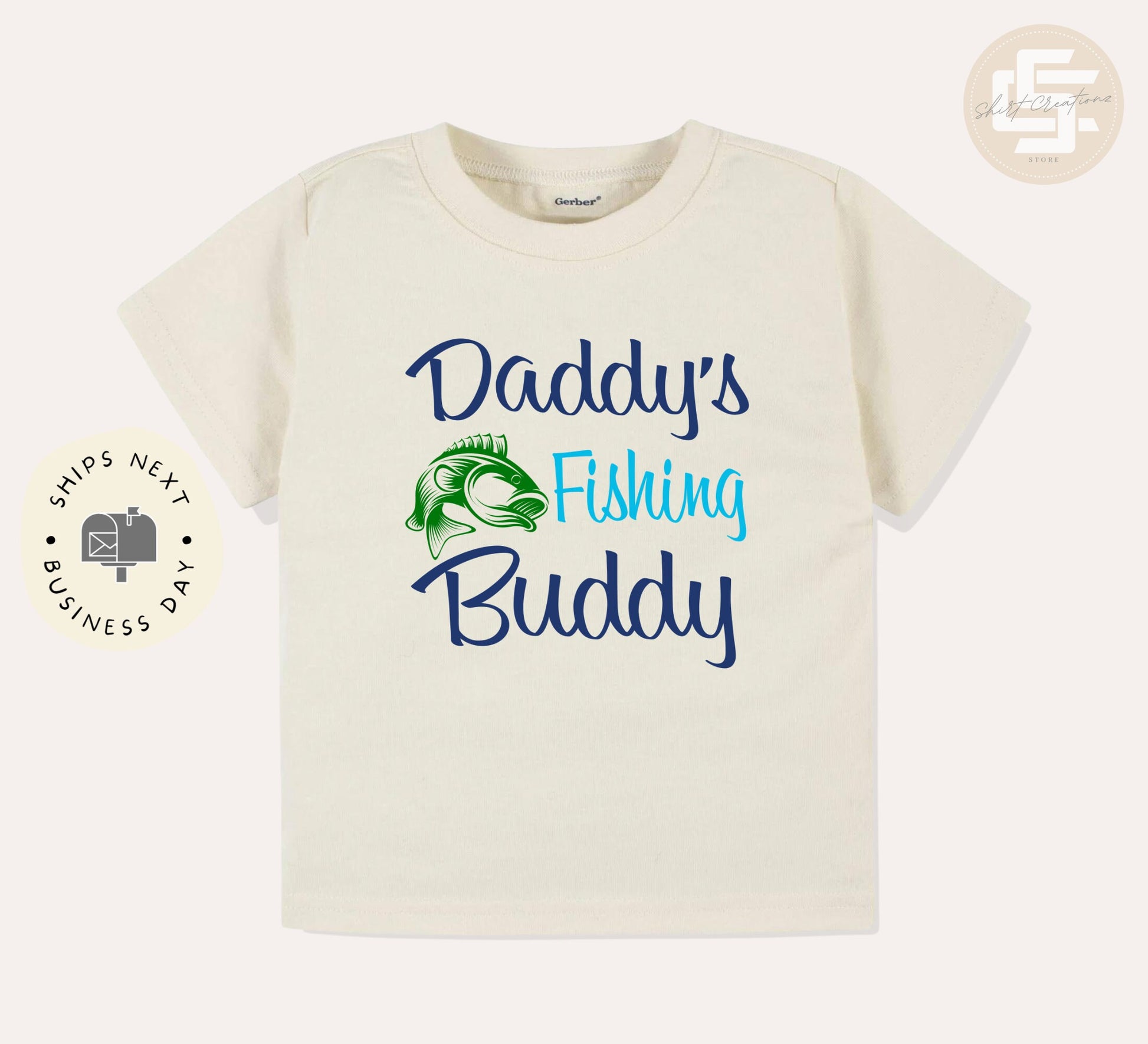 Daddy's fishing buddy Toddler T-Shirt, Fishing kids shirt, Daddy's bud –  shirtcreationzstore