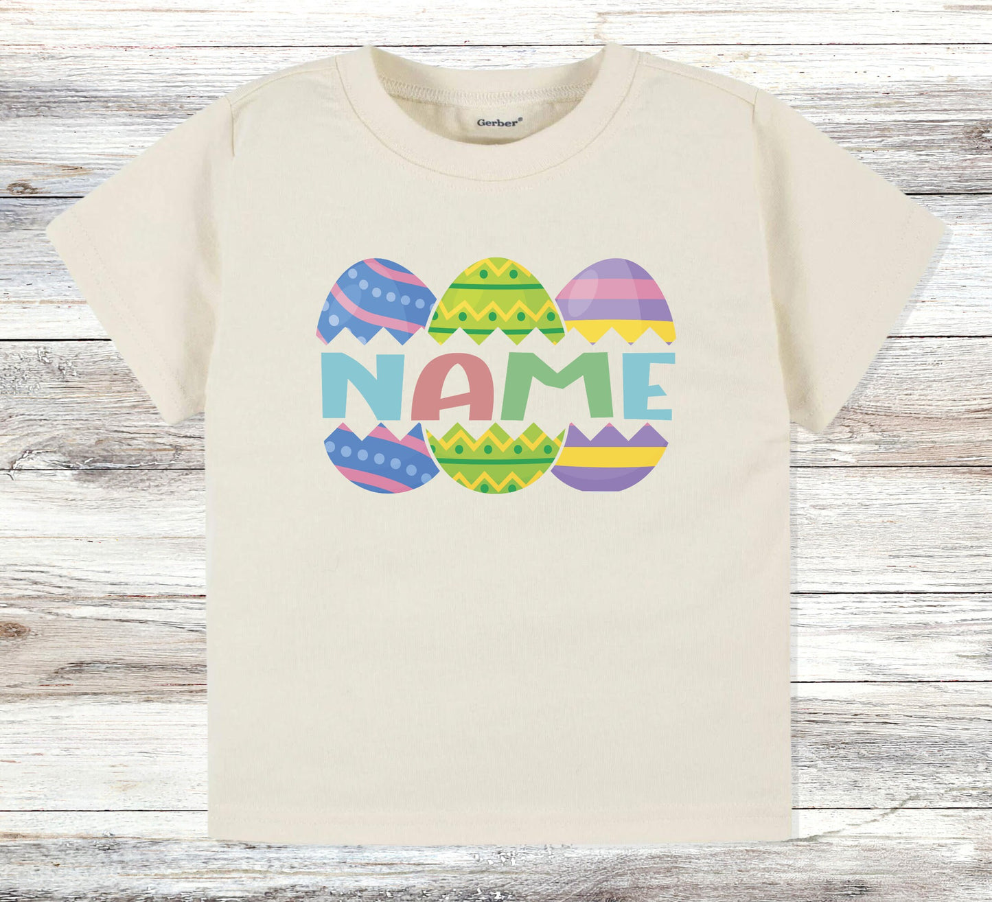 Personalized Easter egg toddler Shirt, Easter kids shirt, Cute toddler Tee, kids natural shirt