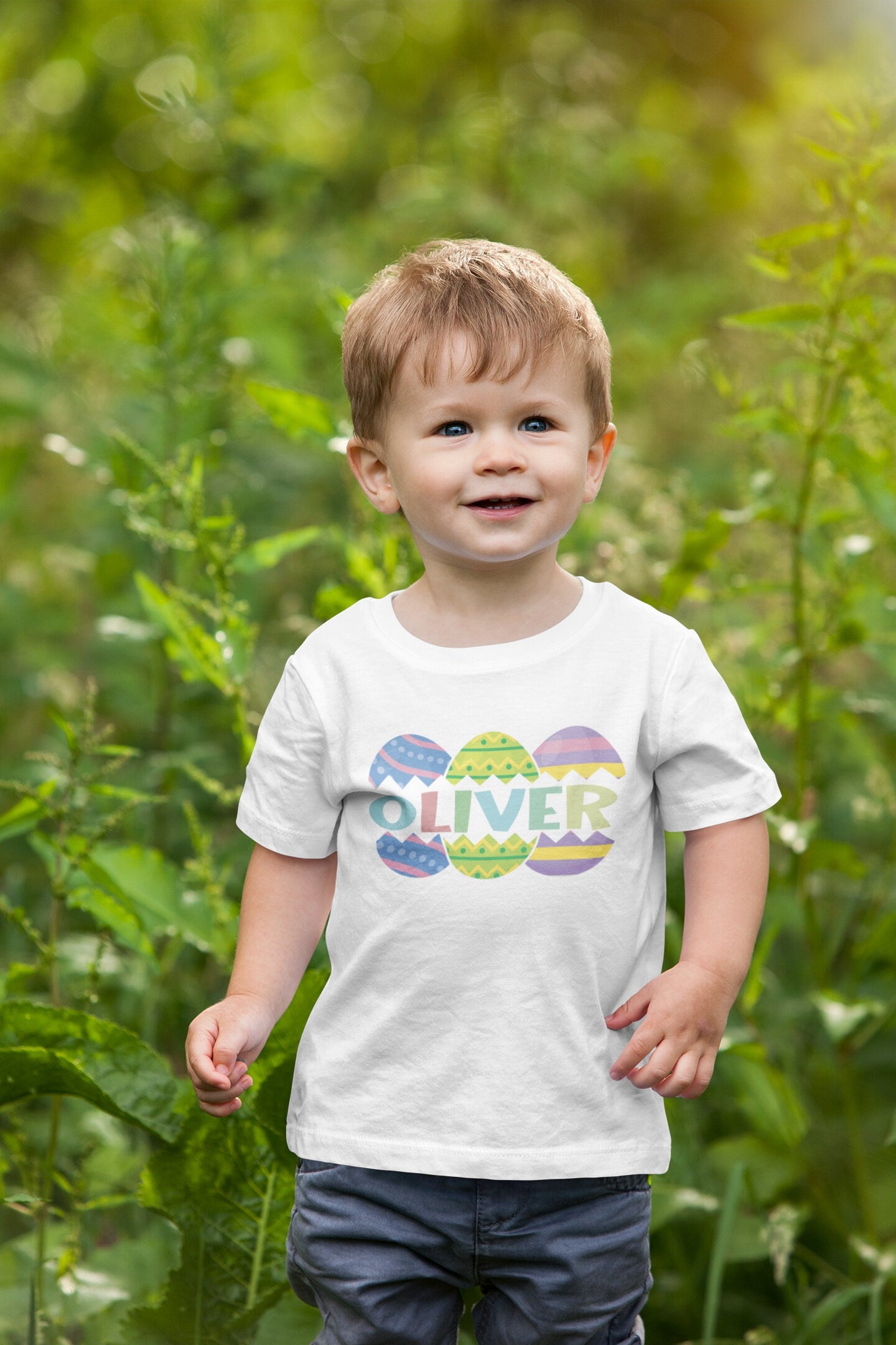 Personalized Easter egg toddler Shirt, Easter kids shirt, Cute toddler Tee, kids natural shirt