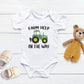 Farm help on the way Baby Onesie®, Farm baby Onesie®, farmer baby body suit. cute baby gift.