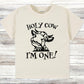 Holy cow I'm one Toddler TShirt, one year old  kids shirt, farm animal toddler Tee.