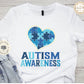 Autism Awareness Shirt, I wear blue for Shirt, Support squad Tee, Autism t-shirt