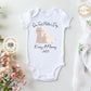 Our first mother's day baby Onesie® Mother's day baby Onesie®, cute personalized date newborn body suit. newborn baby gift.