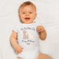 Our first mother's day baby Onesie® Mother's day baby Onesie®, cute personalized date newborn body suit. newborn baby gift.
