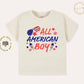 All American boy toddler TShirt, 4th of July kids shirt, Independence day toddler Tee.