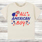 All American boy toddler TShirt, 4th of July kids shirt, Independence day toddler Tee.