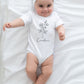 Birth month flower baby Onesie® Personalized birth flower baby Onesie®, cute personalized newborn body suit. newborn baby gift.