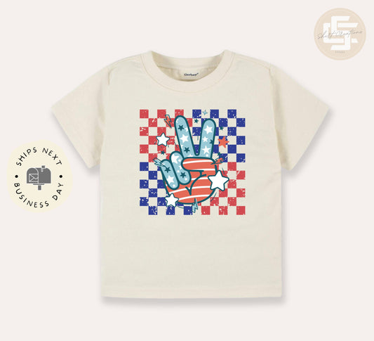 Fourth of July Peace toddler TShirt, 4th of July kids shirt, Independence day toddler Tee. Fourth of July youth shirt