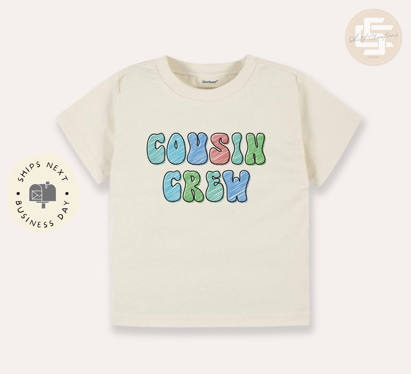 Cousin crew Toddler T-Shirt, Cousin crew youth shirt, toddler gift shirt.