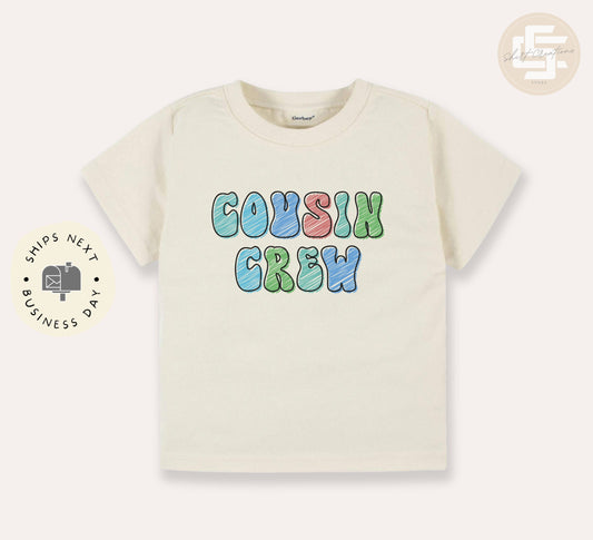 Cousin crew Toddler T-Shirt, Cousin crew youth shirt, toddler gift shirt.