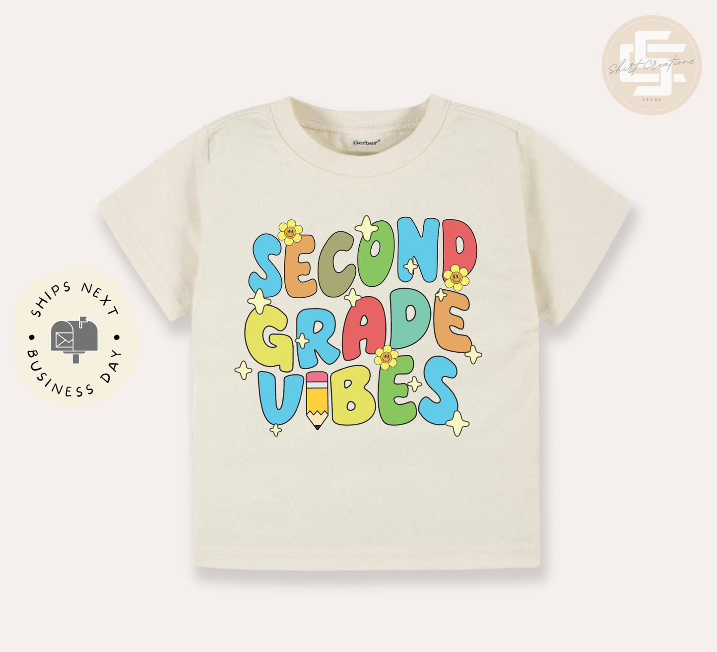 Second grade vibes kids TShirt, Back to school kids shirt, First day of school youth Tee.