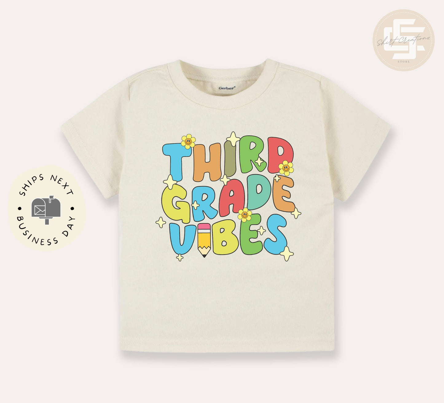 Third grade vibes kids TShirt, Back to school kids shirt, First day of school youth Tee.