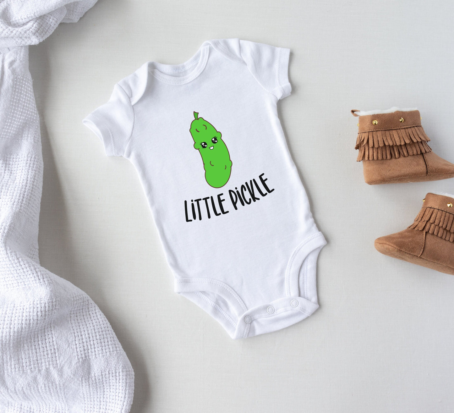 Little Pickle Baby Onesie®, Pickle baby Onesie®, Pickle baby body suit. cute baby gift.