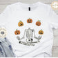 Halloween yoga skeleton T-Shirt, Halloween pumpkin Shirt, Skeleton Tee, Fall vibes t-shirt
