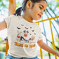 Tricks for treats dog Toddler TShirt, Halloween dog kids shirt, trick or treat halloween kids shirt, fall natural toddler Tee.