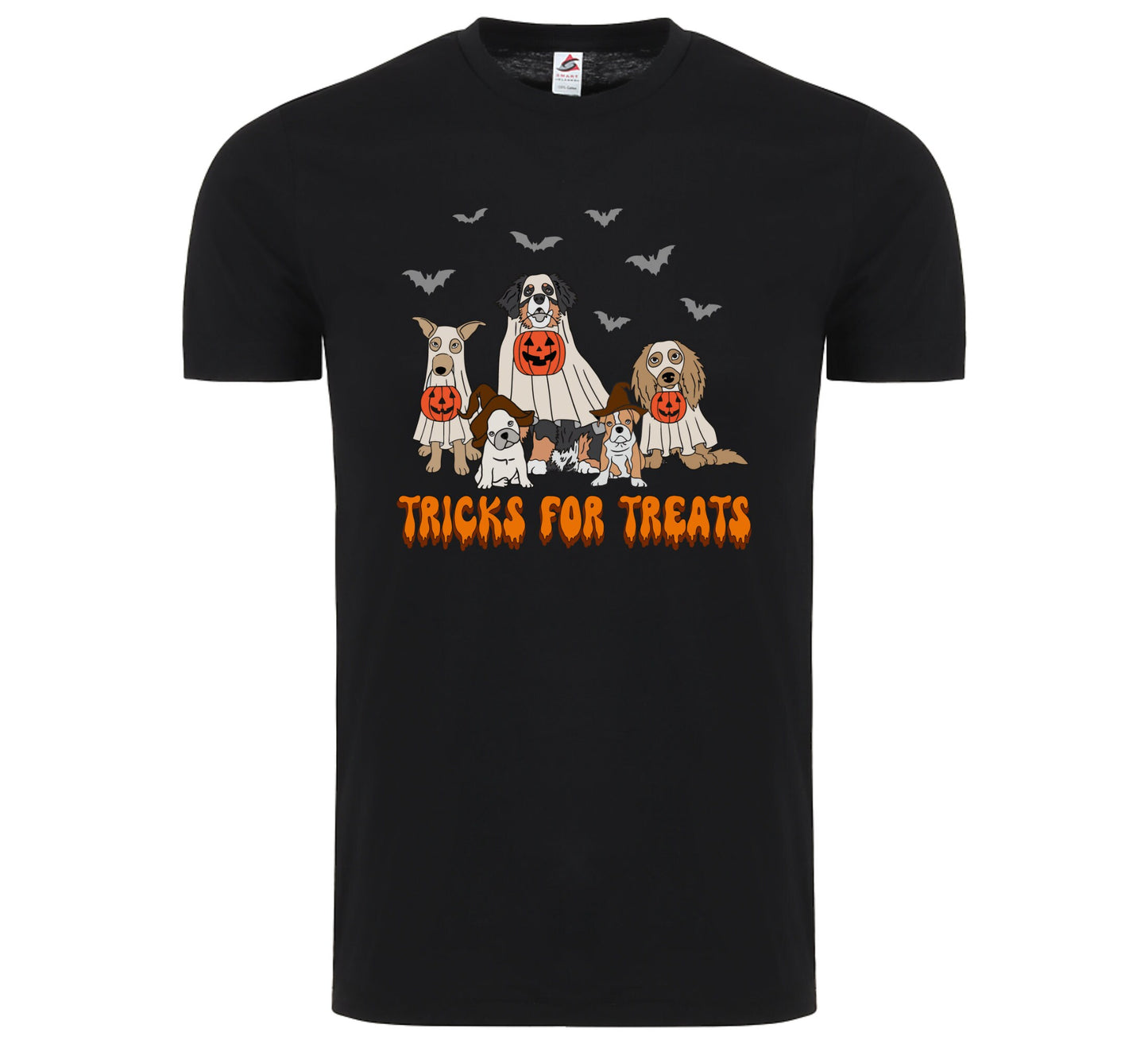 Tricks for Treats Halloween Shirt, Halloween dogs T-shirt, Ghost dog Tee. Dog lover gift. spooky season dog shirt.