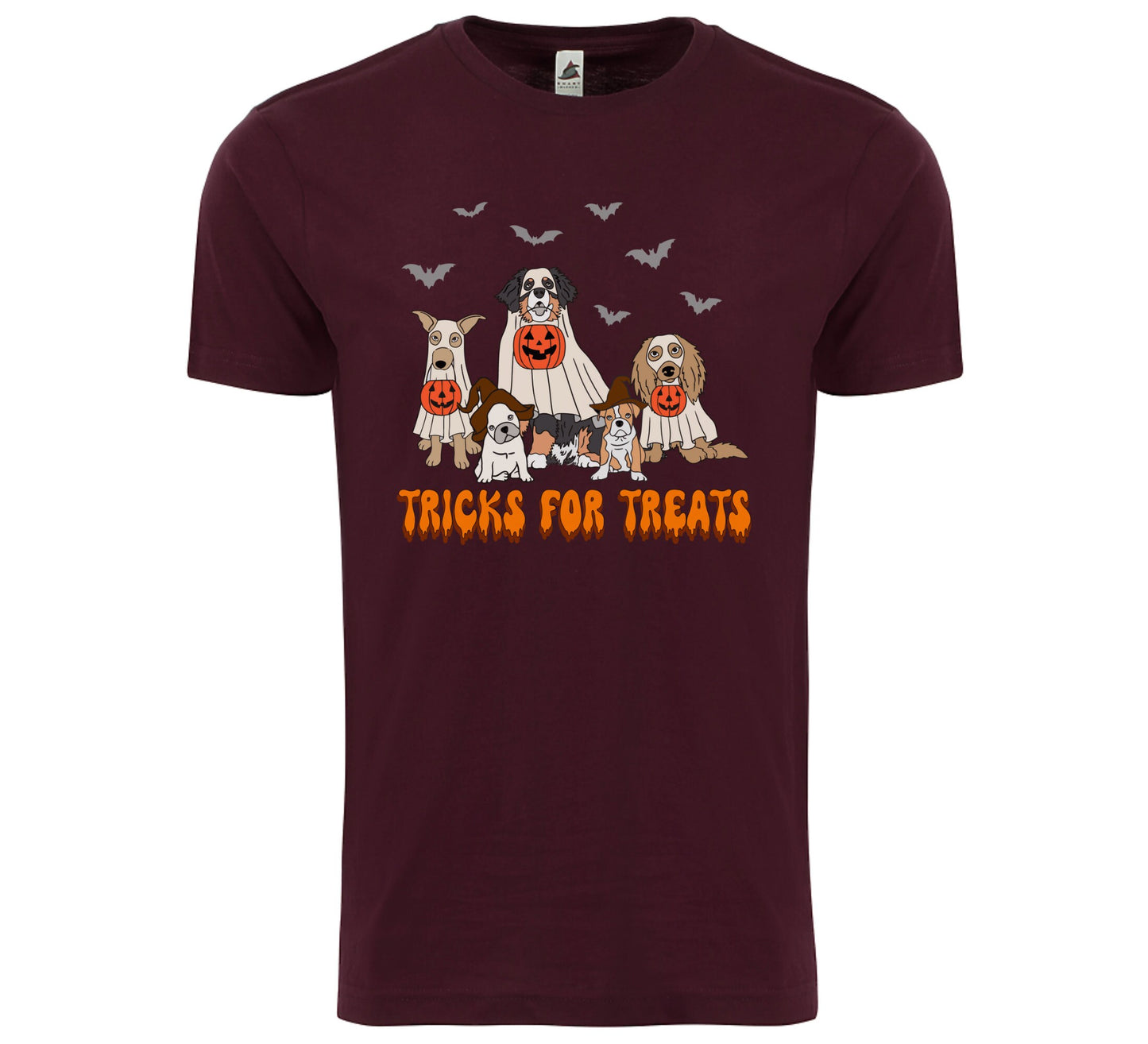 Tricks for Treats Halloween Shirt, Halloween dogs T-shirt, Ghost dog Tee. Dog lover gift. spooky season dog shirt.