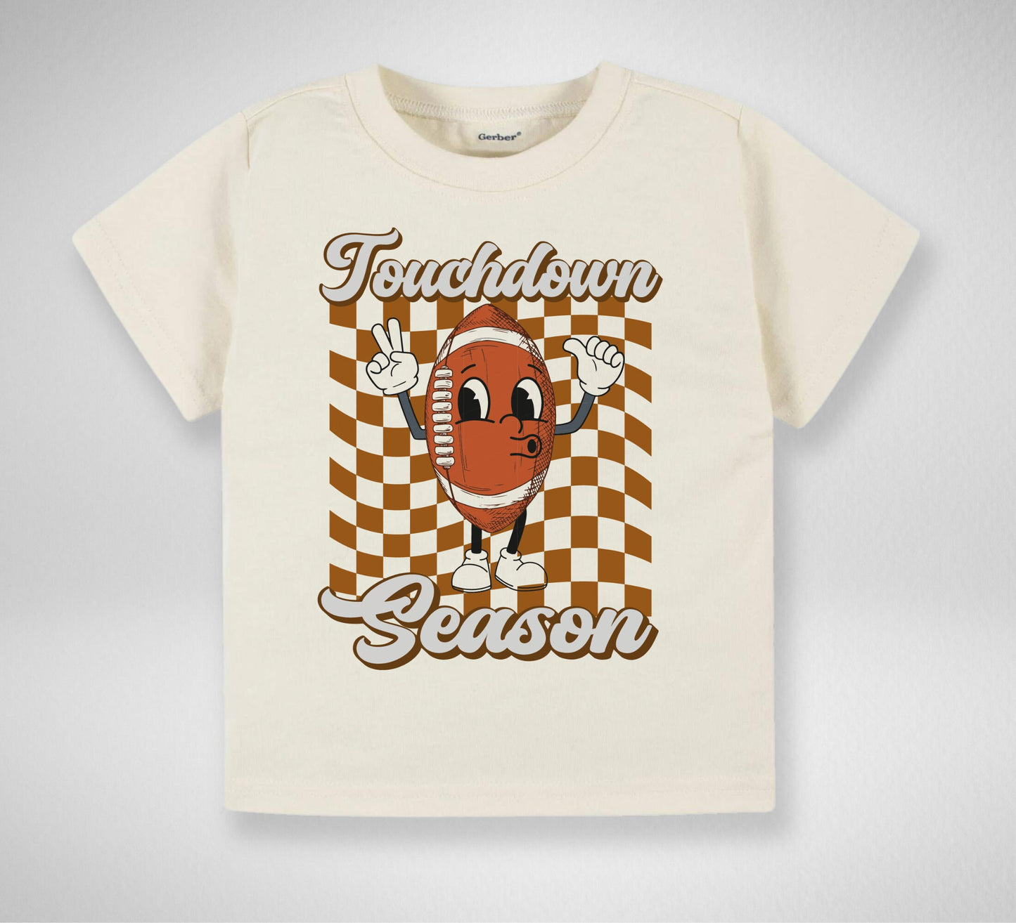 Touchdown Season Toddler TShirt, Game day kids shirt, football natural toddler Tee.