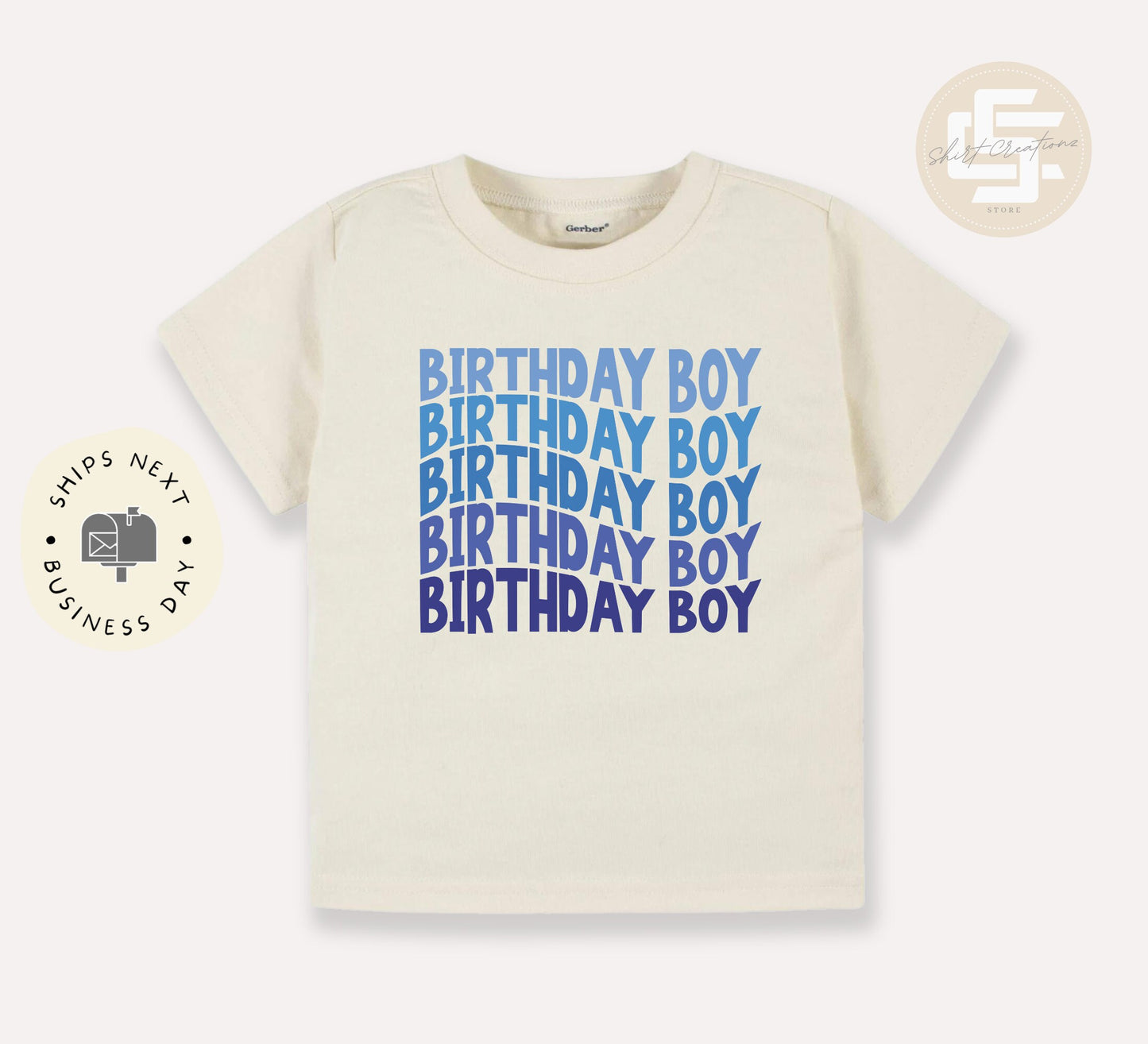 Birthday Boy Toddler TShirt, Birthday party kids shirt, Birthday boy natural toddler Tee.