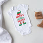 Santa's little helper Baby Onesie®, Christmas baby Onesie®,  baby announcement body suit. Christmas baby gift.