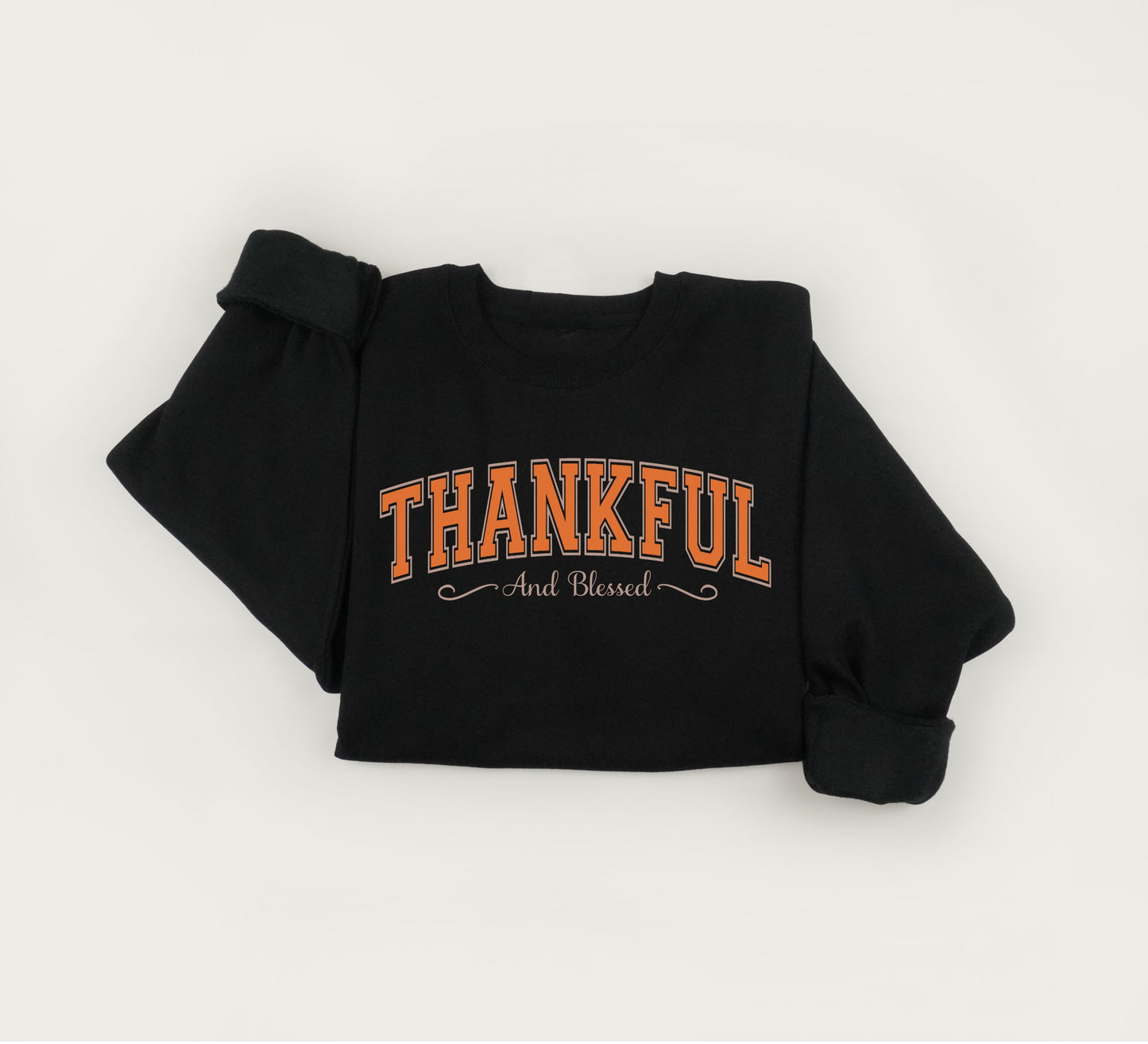 Thankful and blessed sweatshirt, Cute fall sweater, Thanksgiving crewneck sweatshirt, Xmas gift sweater.