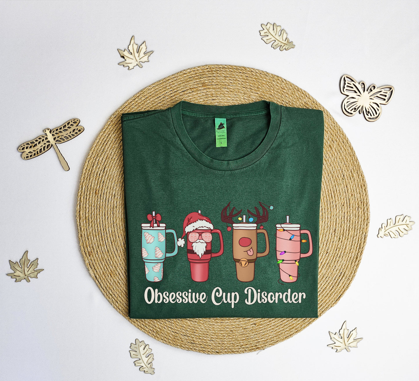 Obsessive cup disorder Christmas Vintage T-Shirt, Christmas tee shirt, Xmas shirt, xmas gift T-shirt, Vintage tee shirt.