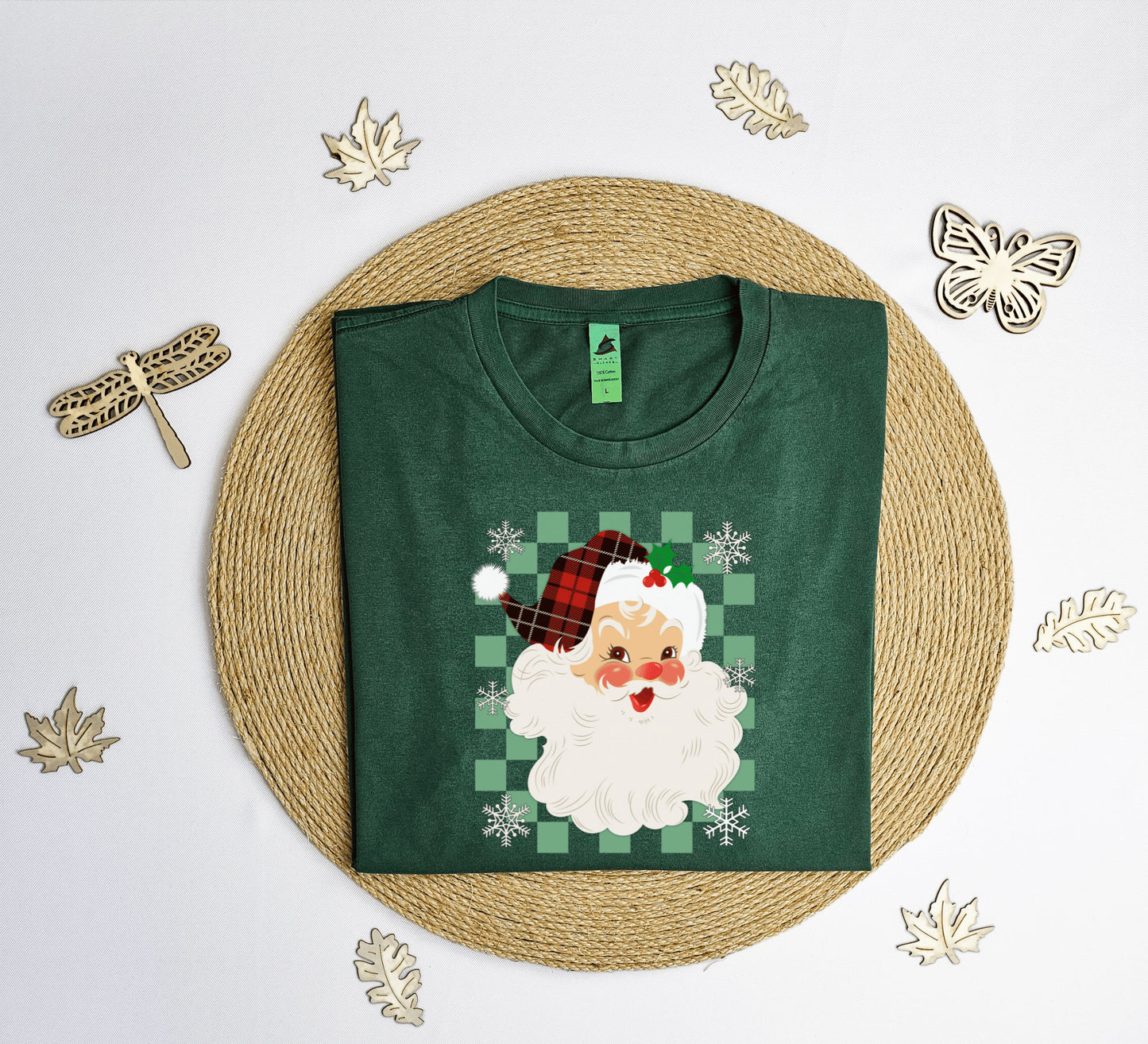 Santa Christmas Vintage T-Shirt, Retro Christmas tee shirt, Xmas Santa Claus shirt, xmas gift T-shirt, Vintage tee shirt.