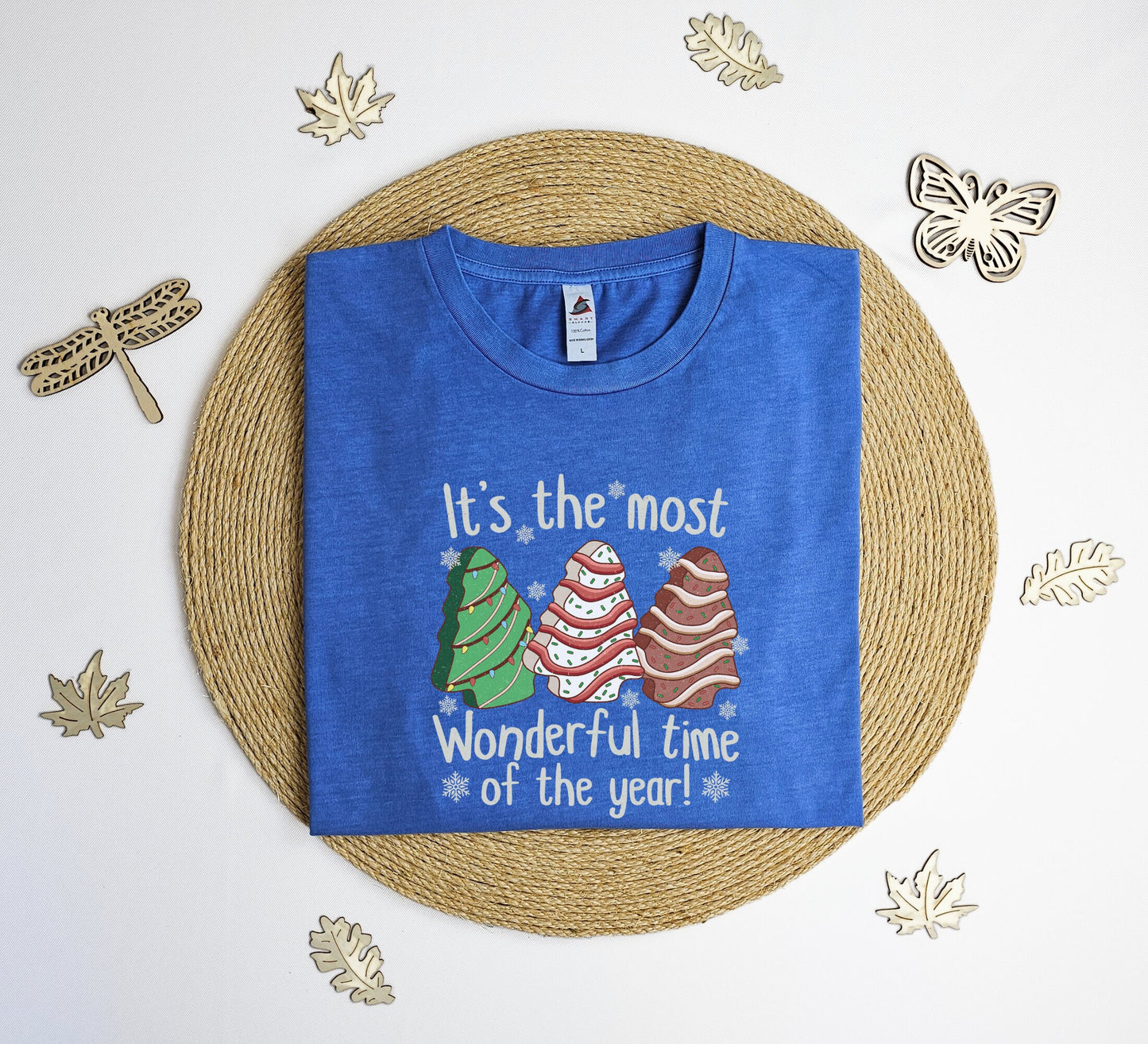 It's the most wonderful time of the year Vintage T-Shirt, Retro Christmas tee shirt, Xmas tree cake shirt, xmas gift T-shirt.