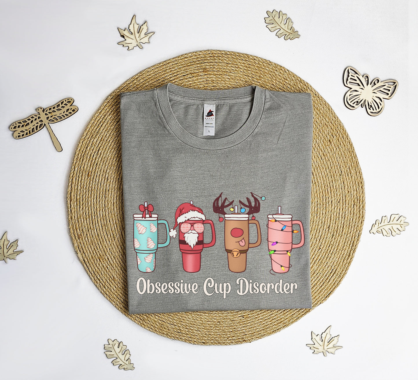 Obsessive cup disorder Christmas Vintage T-Shirt, Christmas tee shirt, Xmas shirt, xmas gift T-shirt, Vintage tee shirt.