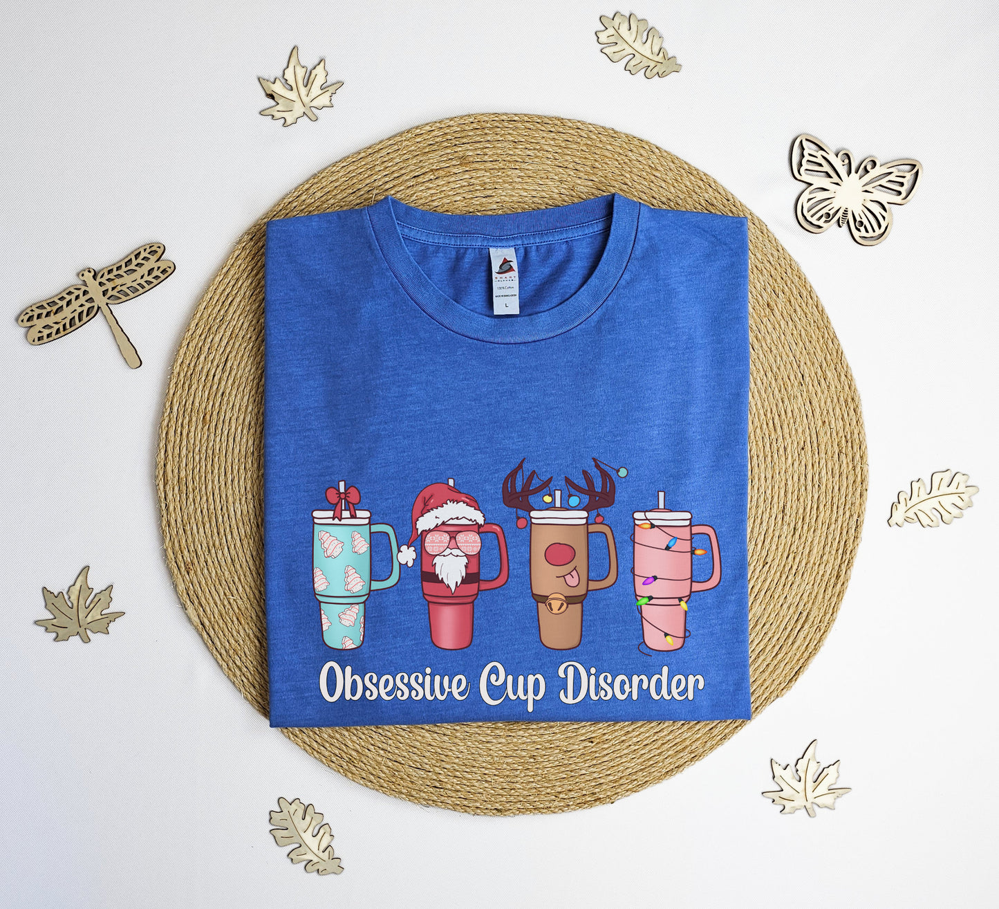 Obsessive cup disorder Christmas Vintage T-Shirt, Christmas tee shirt, Xmas shirt, xmas gift T-shirt, Vintage tee shirt.