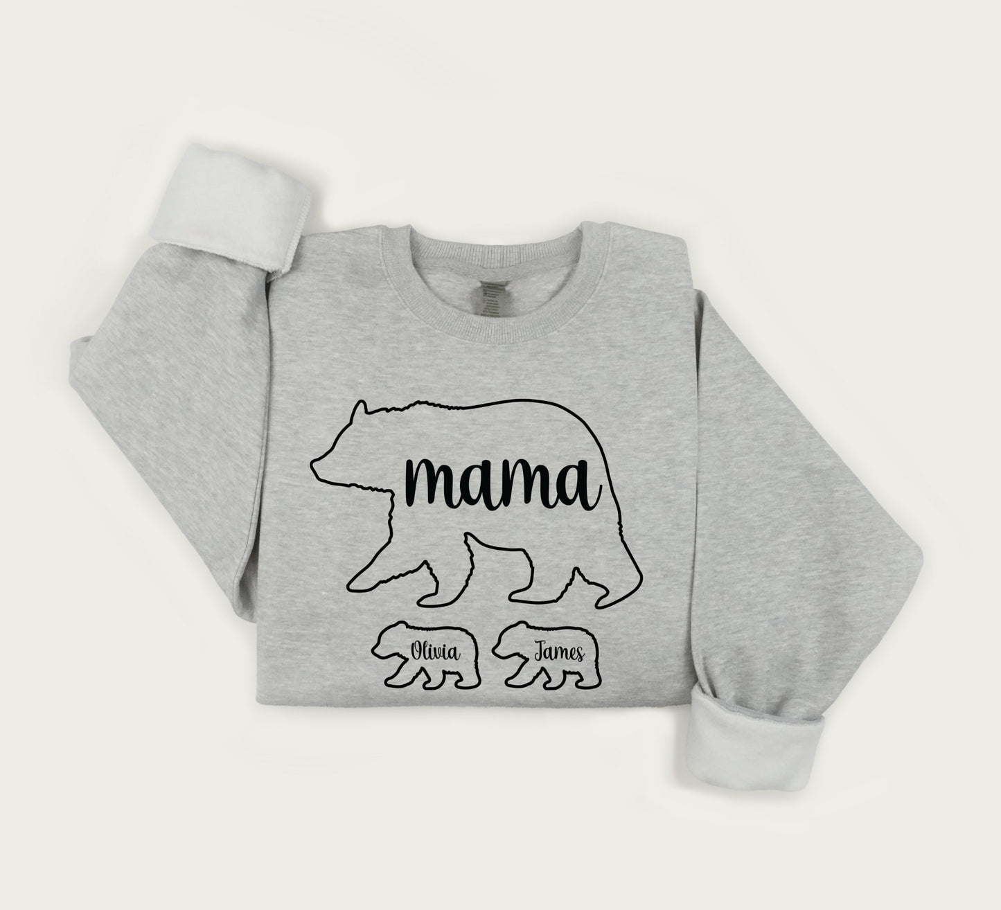 Personalized mama day sweatshirt, mothers day bear crewneck sweater, Mama crewneck sweatshirt, Mothers day gift.