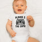 Player 5 has entered the game Baby Onesie®, Player four baby Onesie®, newborn baby bodysuit. cute baby shower gift.