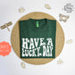 Have a lucky day Vintage T-Shirt, St. Patrick's day tee shirt, lucky St. Patricks T-shirt, green Vintage tee shirt.