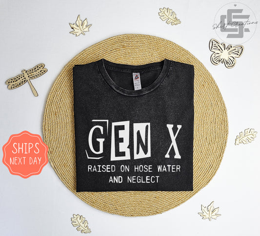 Gen X raised on hose water and neglect Vintage T-Shirt, Generation X tee shirt, 80s T-shirt, gift for gen x tee shirt.